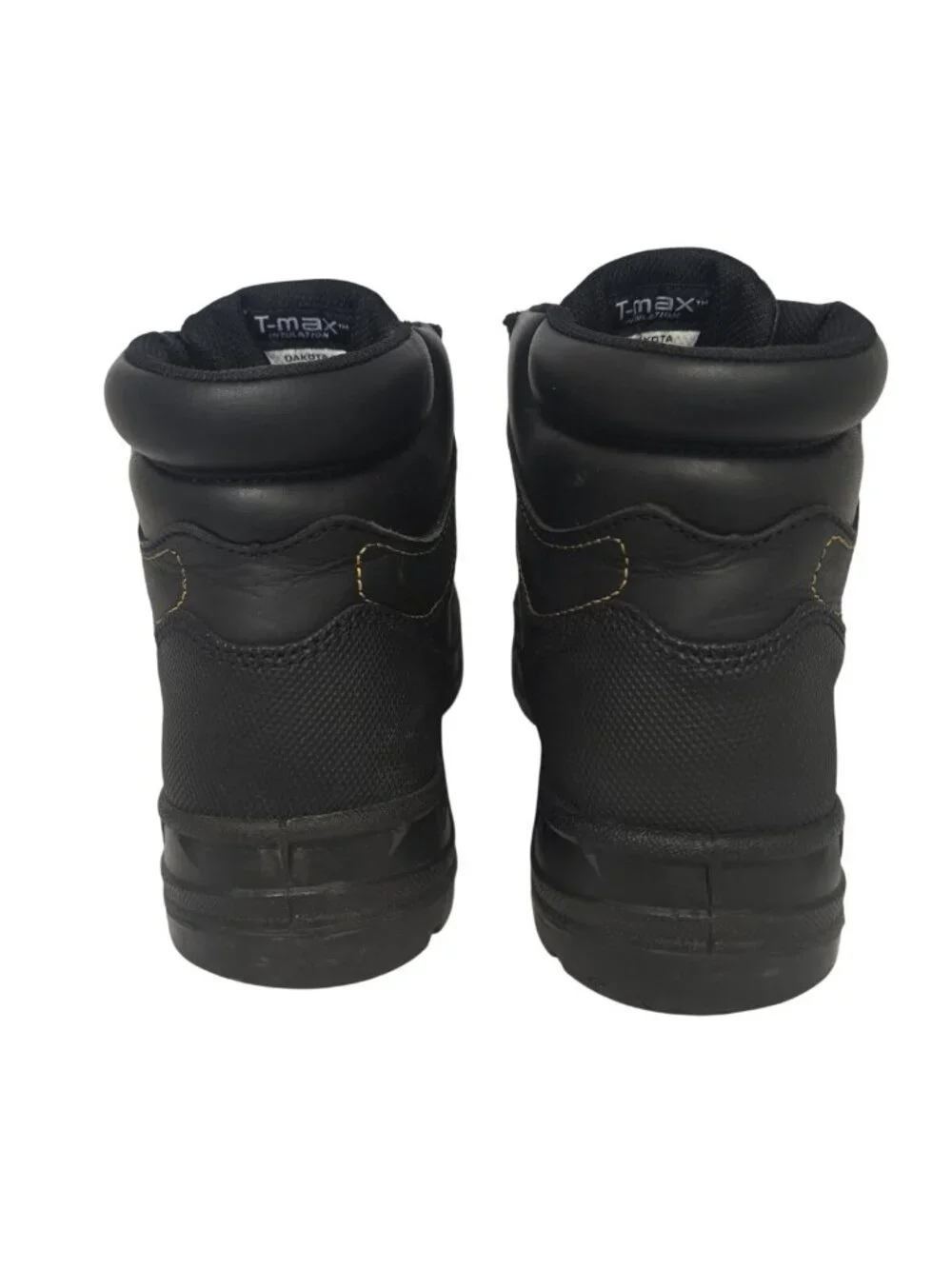 Dakota Men's 6'' 877 Steel Toe Steel Plate Work Boots Black Leather Size 10M